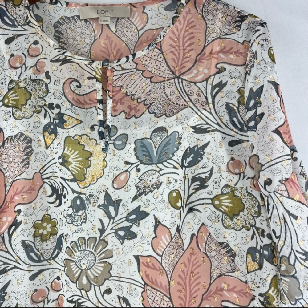 LOFT Shimmer Shift Dress size M - Picture 3 of 7